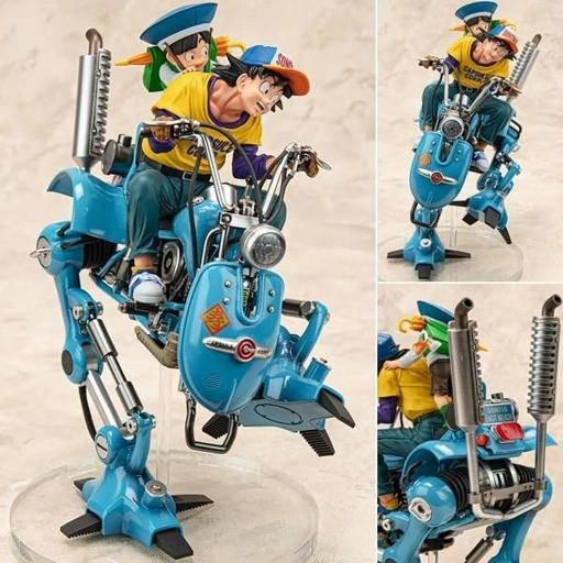 Image of Desktop Real McCoy EX Figure Son Goku & Gohan & Bipedal Walking Robot - Dragon Ball Z (Re-Release) By MegaHouse