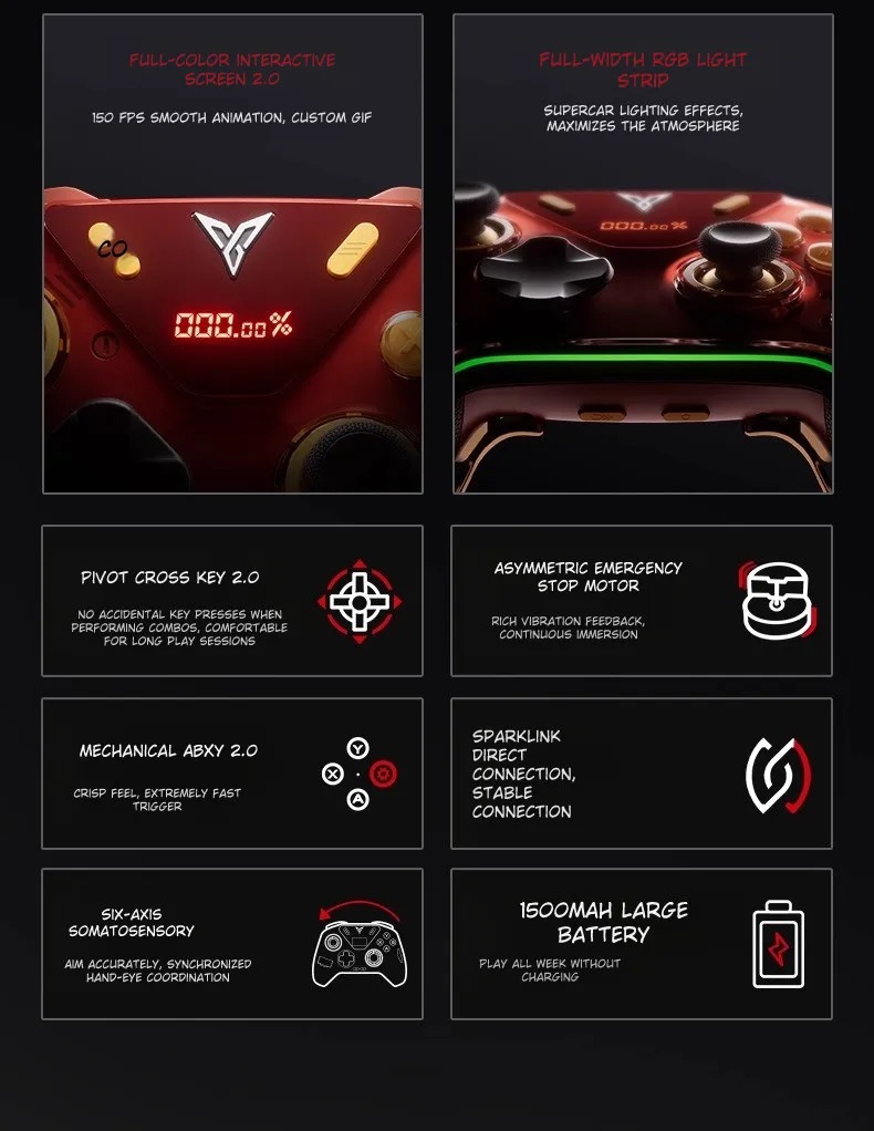 [Limited Edition Set Gift Box] Evangelion APEX 5 Elite Gaming Controller Asuka Langley Model By Flydigi X Evangelion
