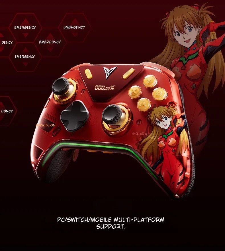 [Limited Edition Set Gift Box] Evangelion APEX 5 Elite Gaming Controller Asuka Langley Model By Flydigi X Evangelion