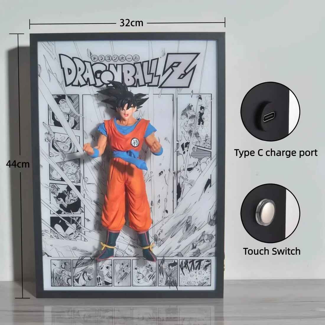 Son Goku Break out of the comics 3D stereoscopic Led Light Art Ver. - Dragonball Z