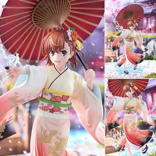 Image of Scaled Figure 1/7 Misaka Mikoto - Furisode Kimono Ver. Toaru Kagaku no Railgun By KADOKAWA
