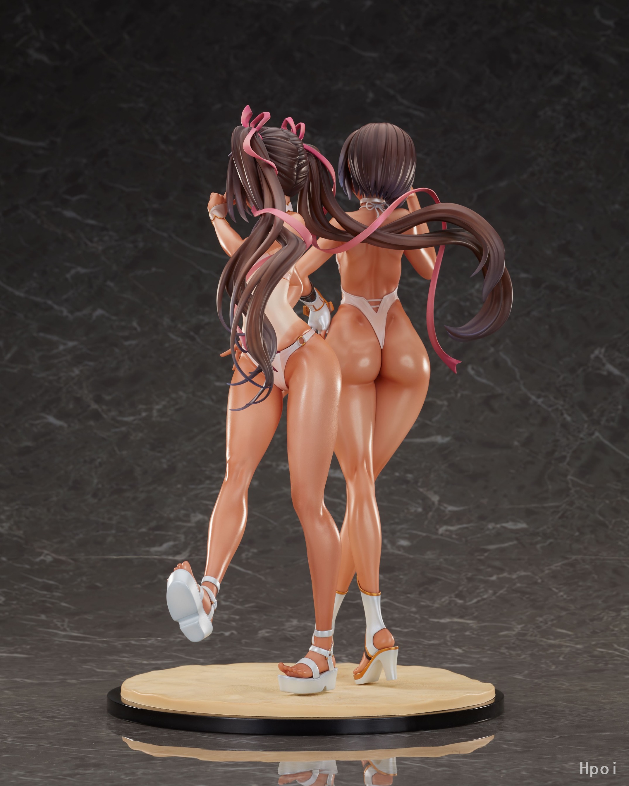 [Set of 2] Scaled Figure 1/6 Adult & Young Yukikaze - Swimsuit Ver. Taimanin RPGX By Magi Arts