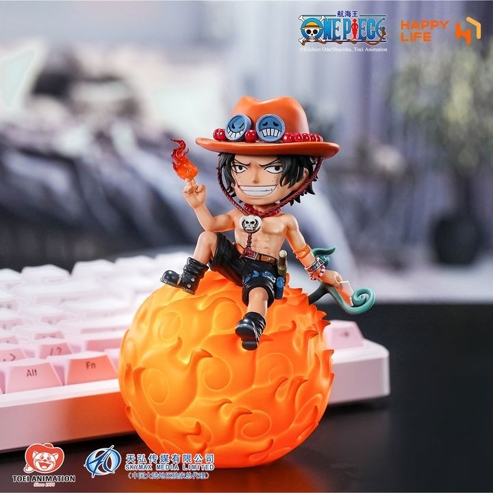 Portgas D. Ace Mera Mera no Mi Devil's Fruit Voice Controlled Room Light - One Piece (11cm) By Happy Life