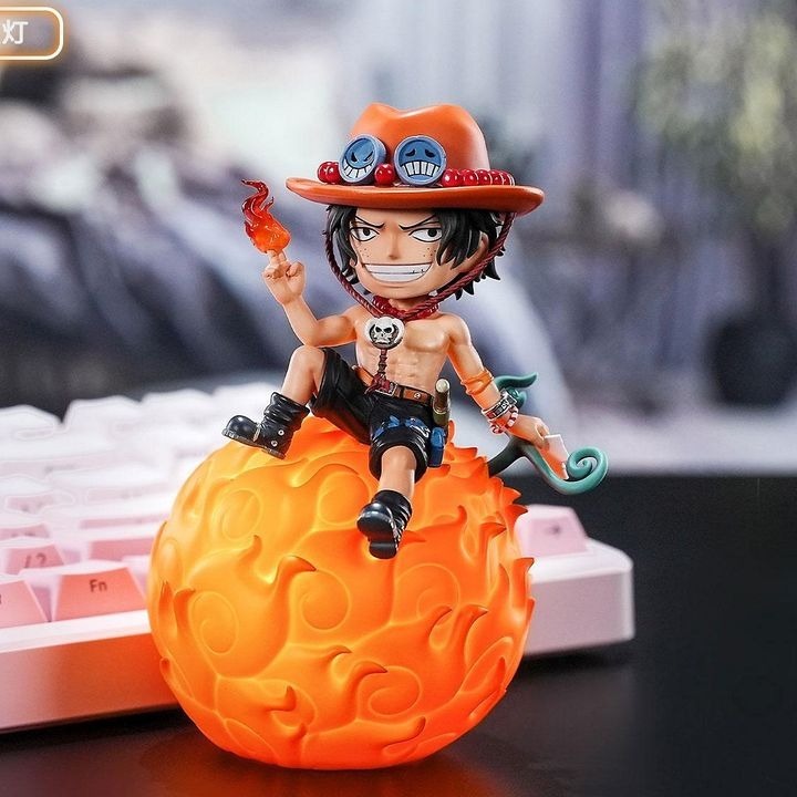 Portgas D. Ace Mera Mera no Mi Devil's Fruit Voice Controlled Room Light - One Piece (11cm) By Happy Life