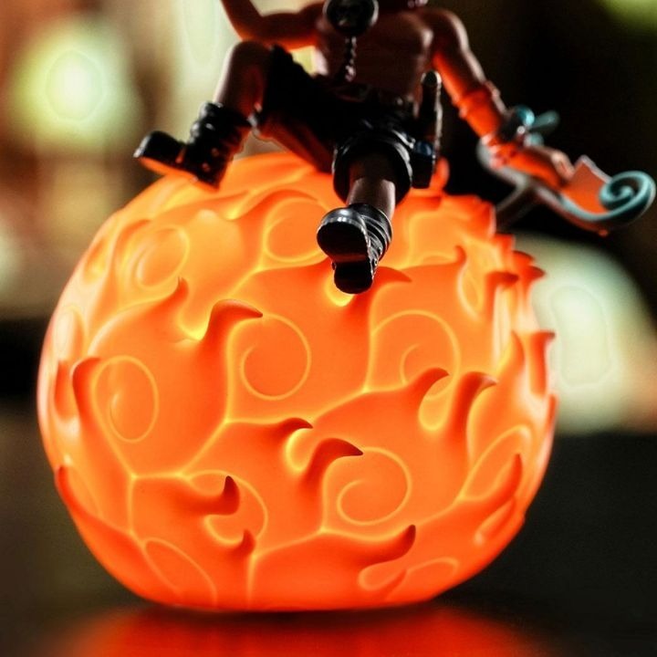 Portgas D. Ace Mera Mera no Mi Devil's Fruit Voice Controlled Room Light - One Piece (11cm) By Happy Life