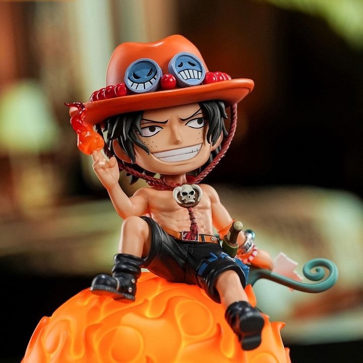 Portgas D. Ace Mera Mera no Mi Devil's Fruit Voice Controlled Room Light - One Piece (11cm) By Happy Life