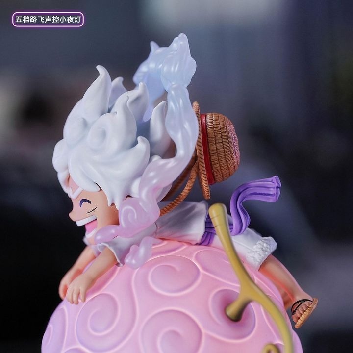 Monkey D. Luffy Gear 5 Gomu Gomu no Mi Devil's Fruit Voice Controlled Room Light - One Piece (11cm) By Happy Life