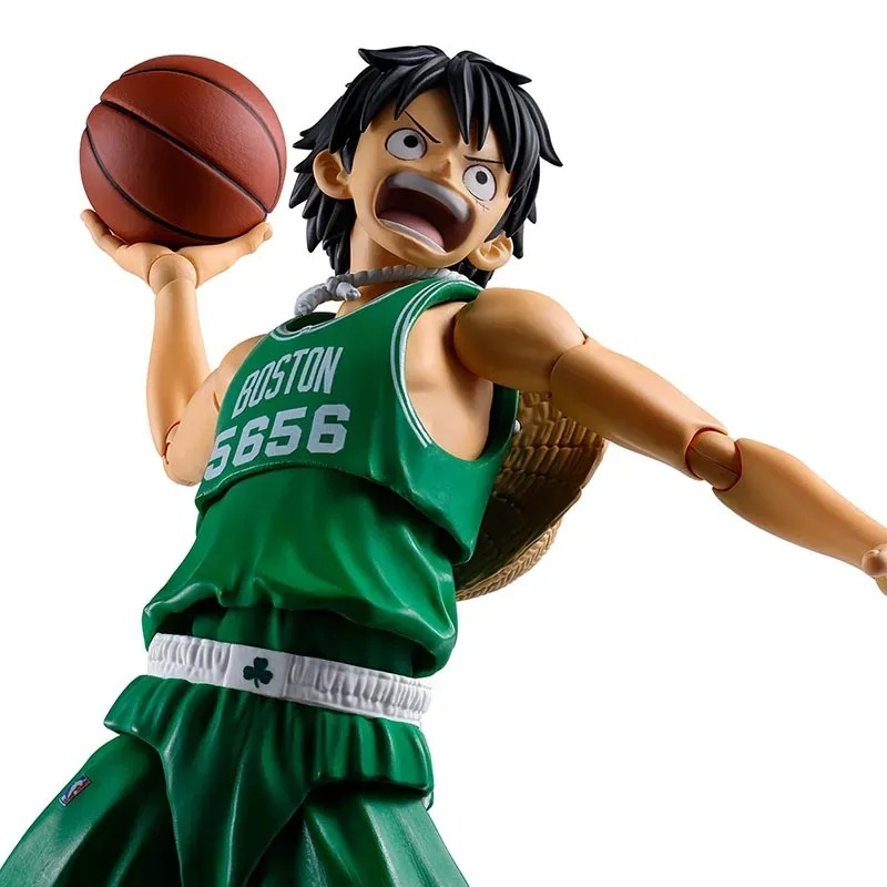 SHF S.H.Figuarts MONKEY.D.LUFFY BOSTON CELTICS ver. - ONE PIECE×NBA By Premium Bandai
