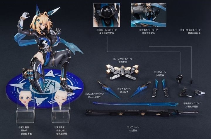 Scaled Figure 1/6 Sophia F. Shirring - Ninja Ver. Bunny Suit Planning Illustration by Nadare By Magi Arts