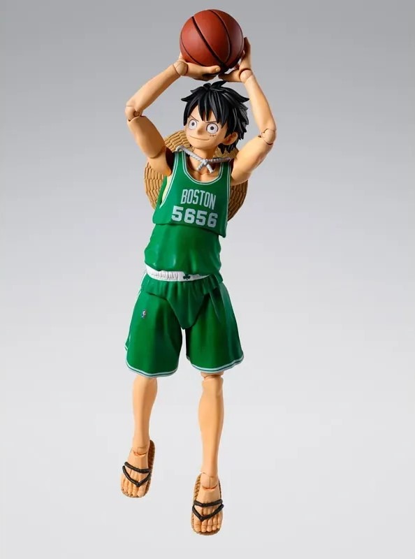 SHF S.H.Figuarts MONKEY.D.LUFFY BOSTON CELTICS ver. - ONE PIECE×NBA By Premium Bandai