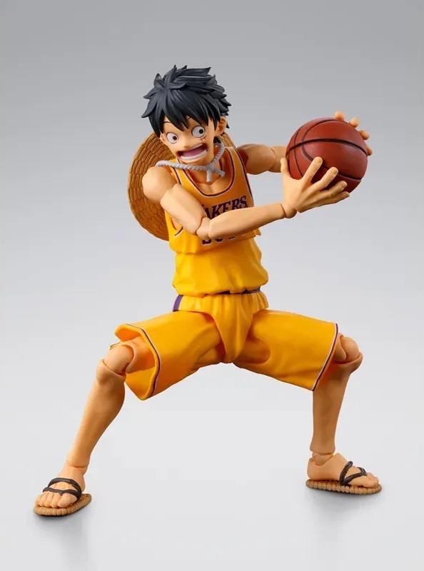 SHF S.H.Figuarts MONKEY.D.LUFFY LOS ANGELES LAKERS ver. - ONE PIECEรNBA By Premium Bandai