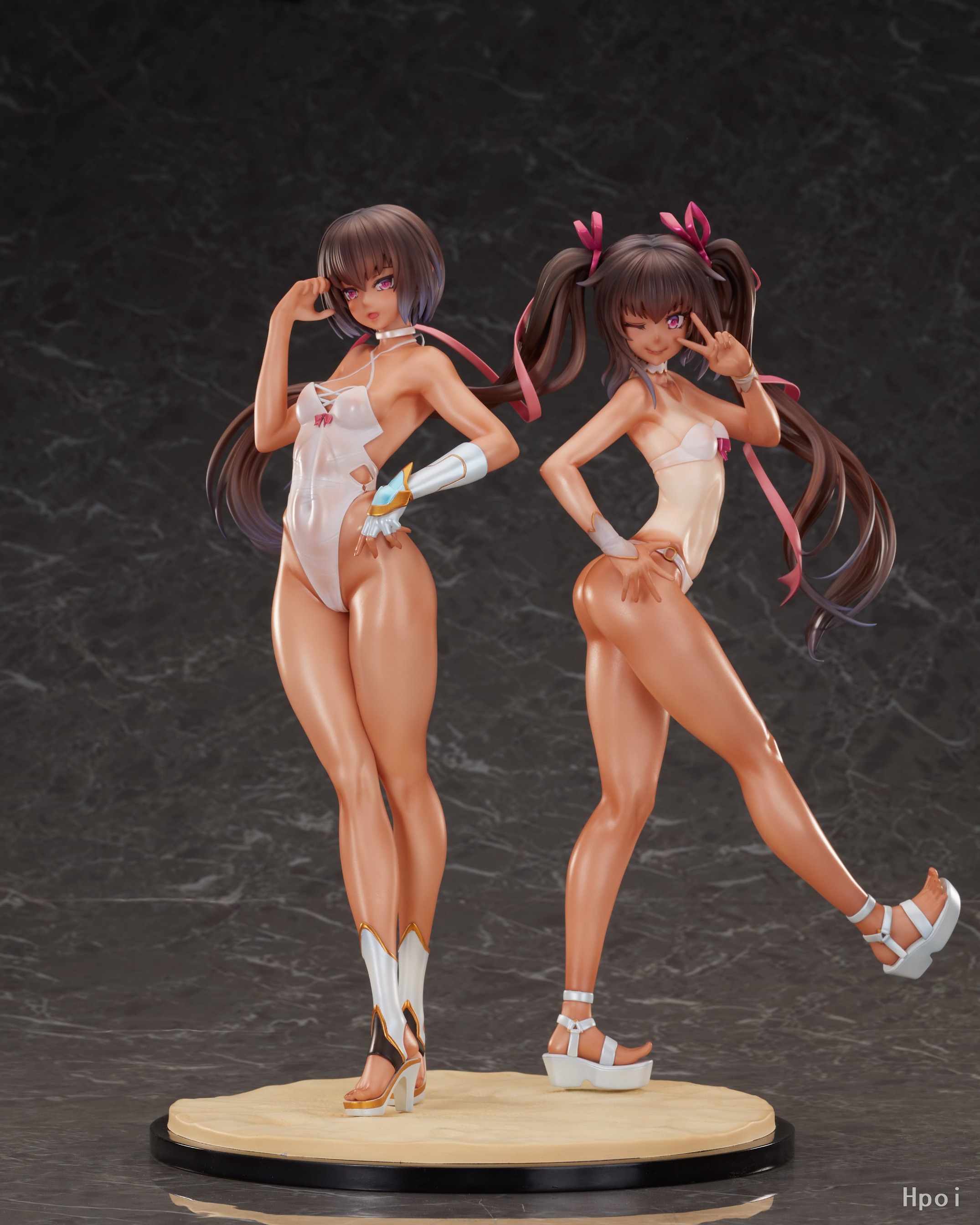 [Set of 2] Scaled Figure 1/6 Adult & Young Yukikaze - Swimsuit Ver. Taimanin RPGX By Magi Arts