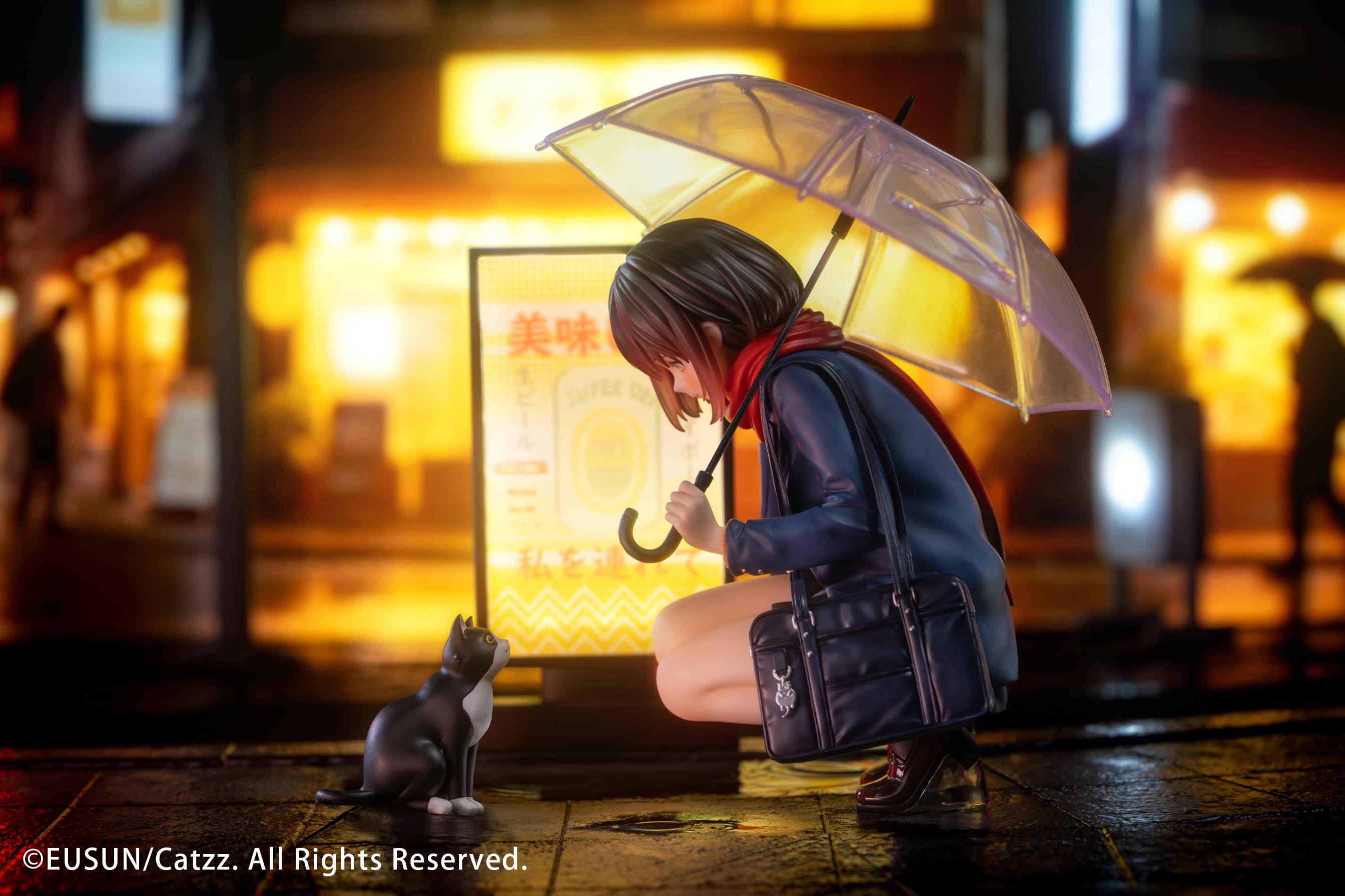 Scaled Figure 1/7 Rainy Days Girl - Illustration by Catzz By Eusun