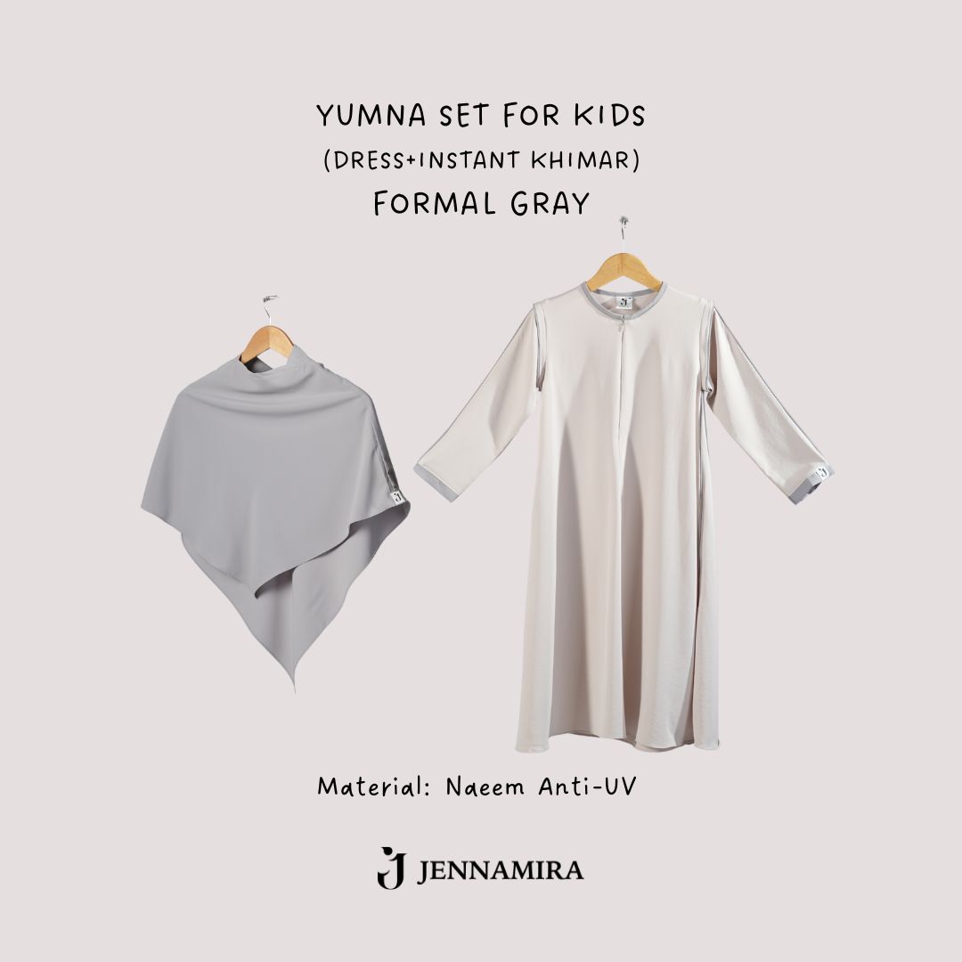 Yumna Kids Set Khimar Instant Anak