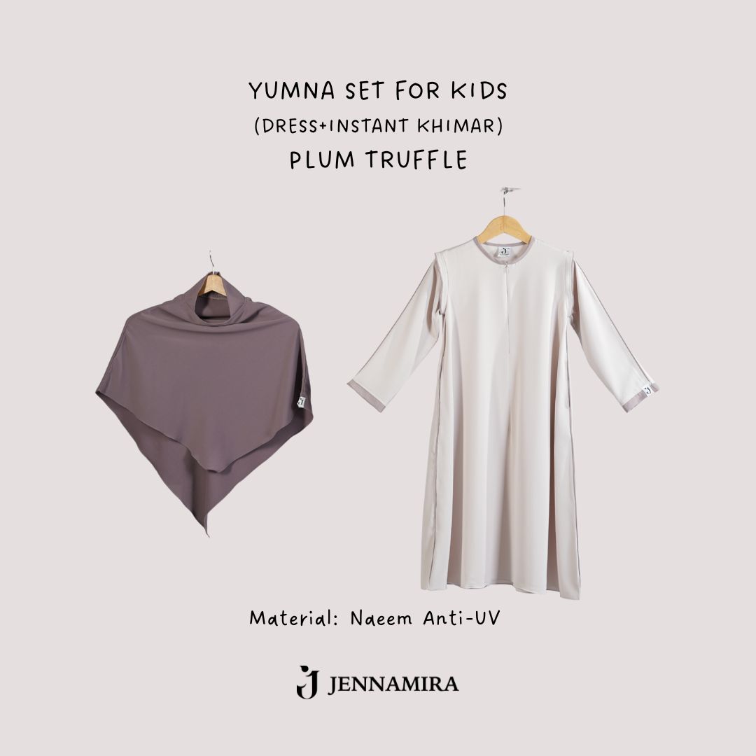 Yumna Kids Set Khimar Instant Anak