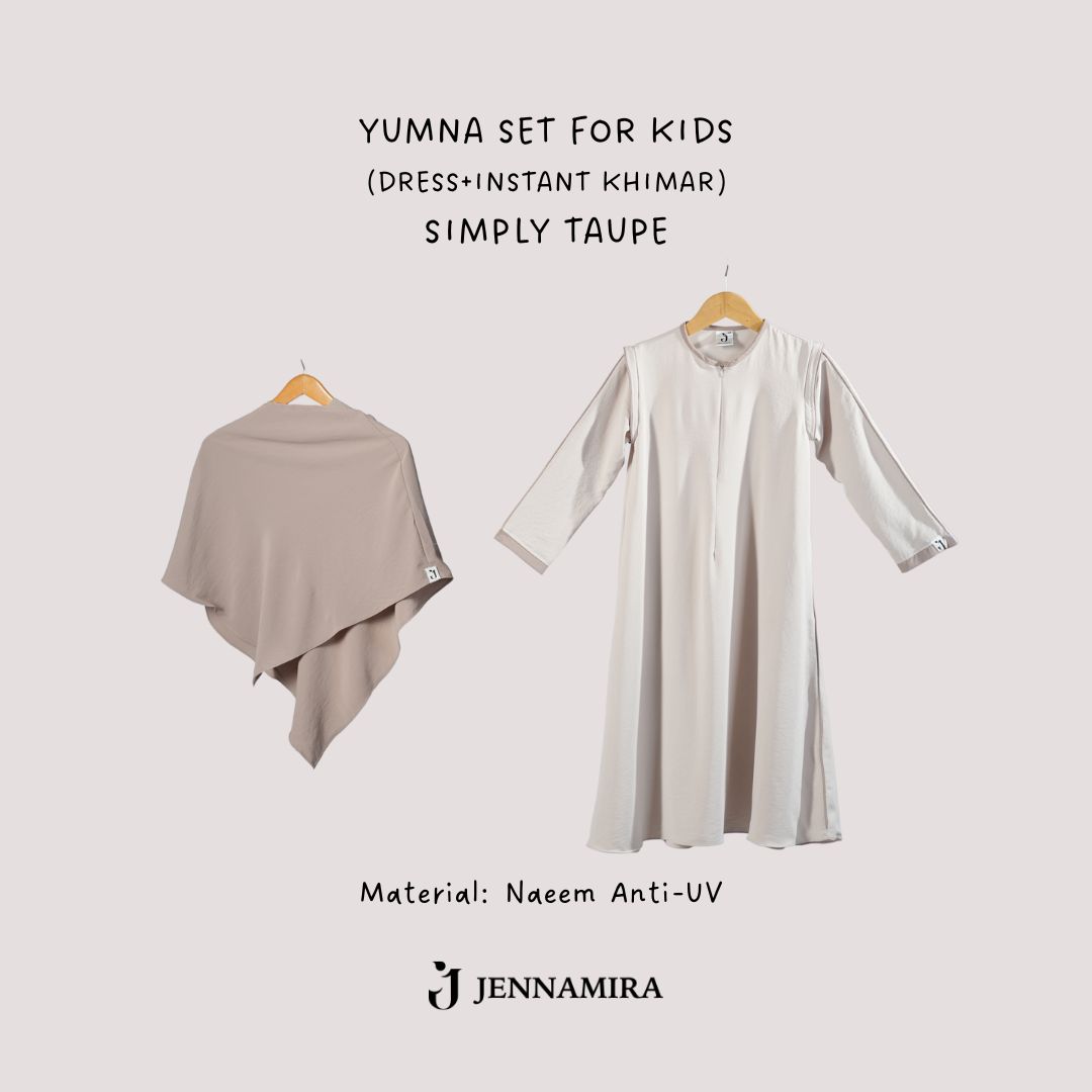 Yumna Kids Set Khimar Instant Anak