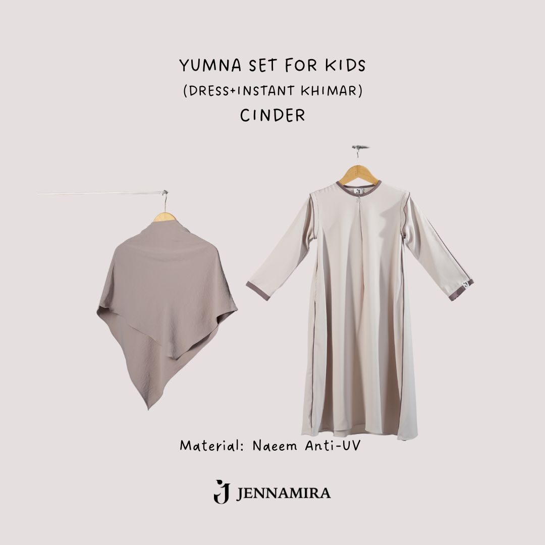 Yumna Kids Set Khimar Instant Anak