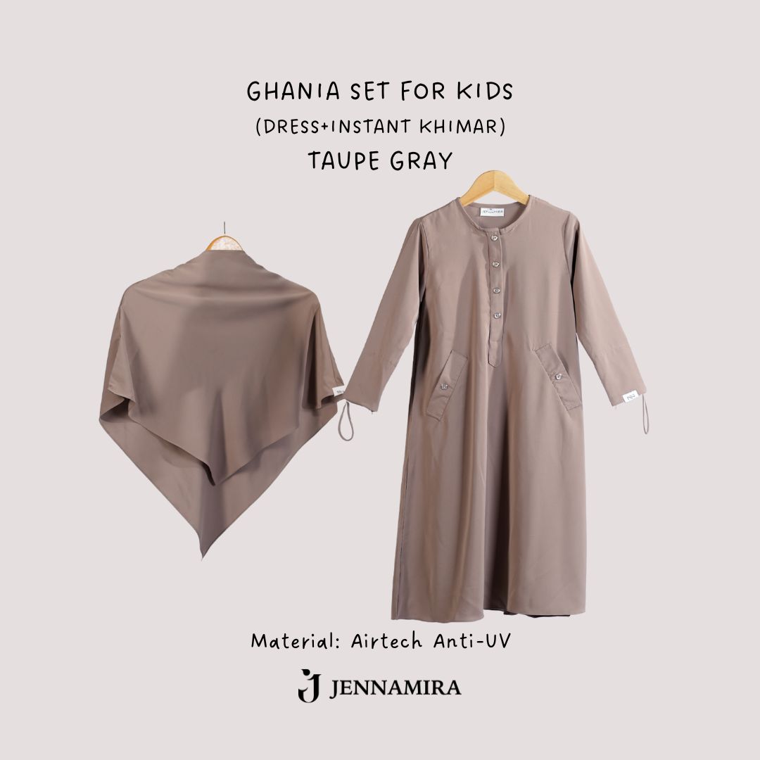 Ghania Kids Set Khimar Instant Anak