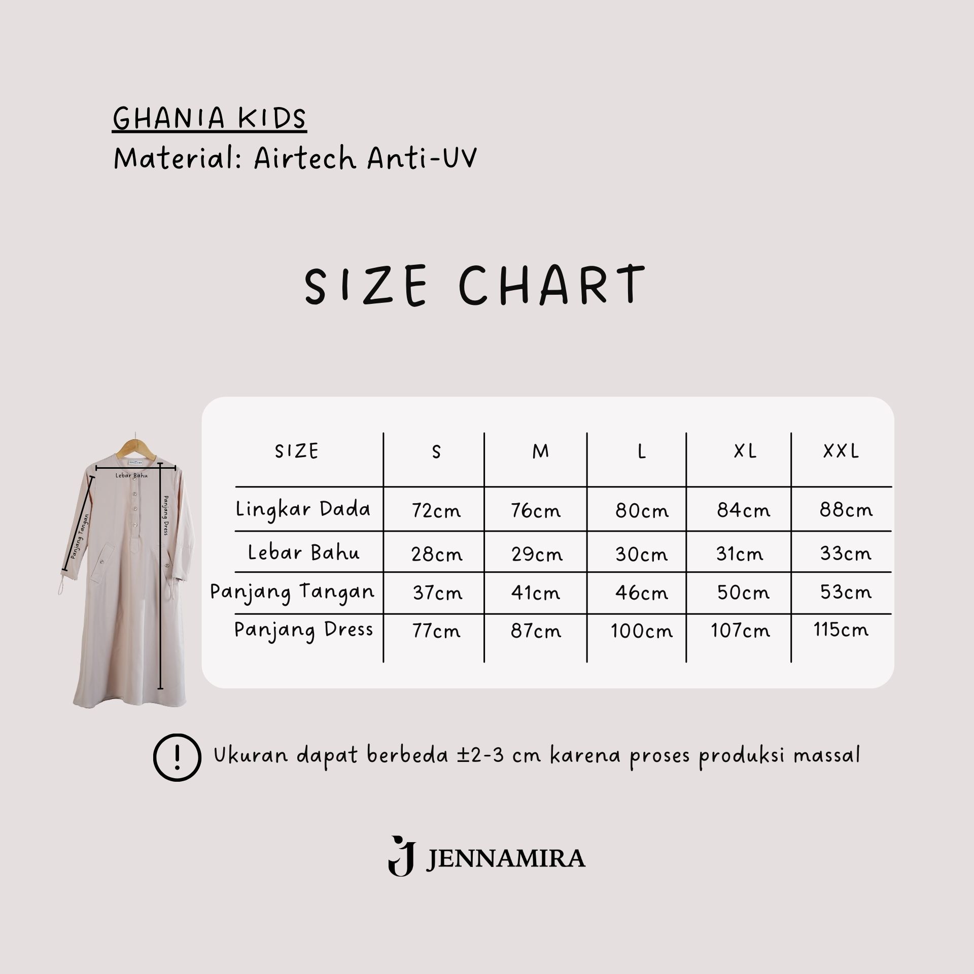 Ghania Kids Set Khimar Instant Anak