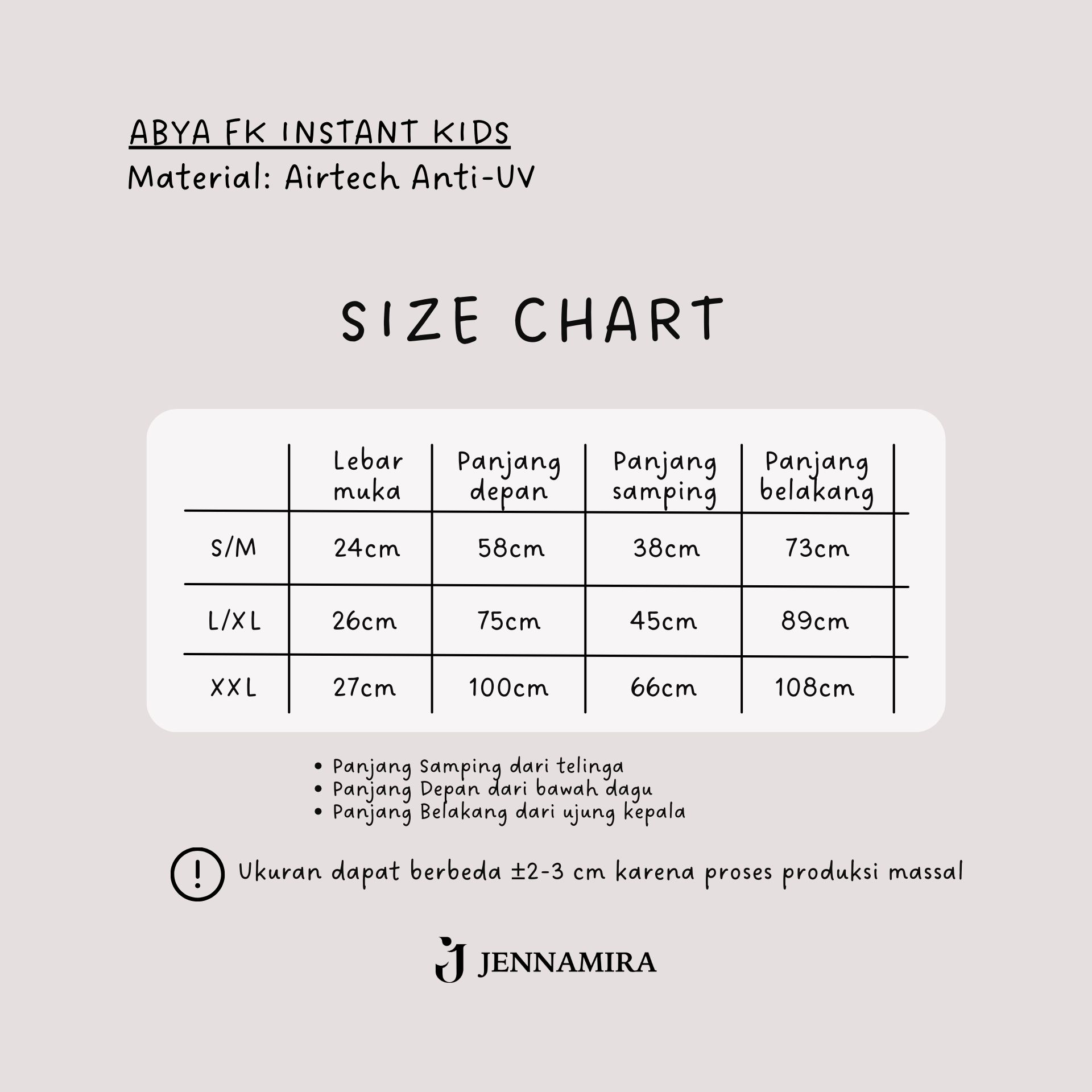 Ghania Kids Set Khimar Instant Anak