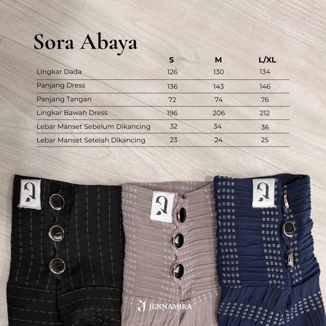 Sora Abaya Premium Double Wave Arabian