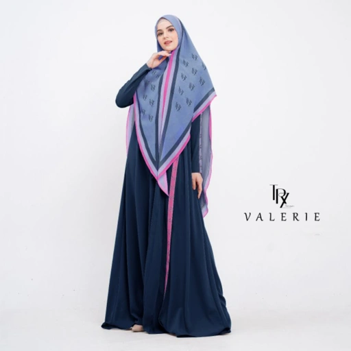 Image of Gamis Syar'i Dress Only Tanpa Khimar  Valerie TRZ HER/ Gamis Syar'i Pesta/ Fashion Muslim Syar'i/ Gamis Syar'i Branded/Gamis Muslimah
