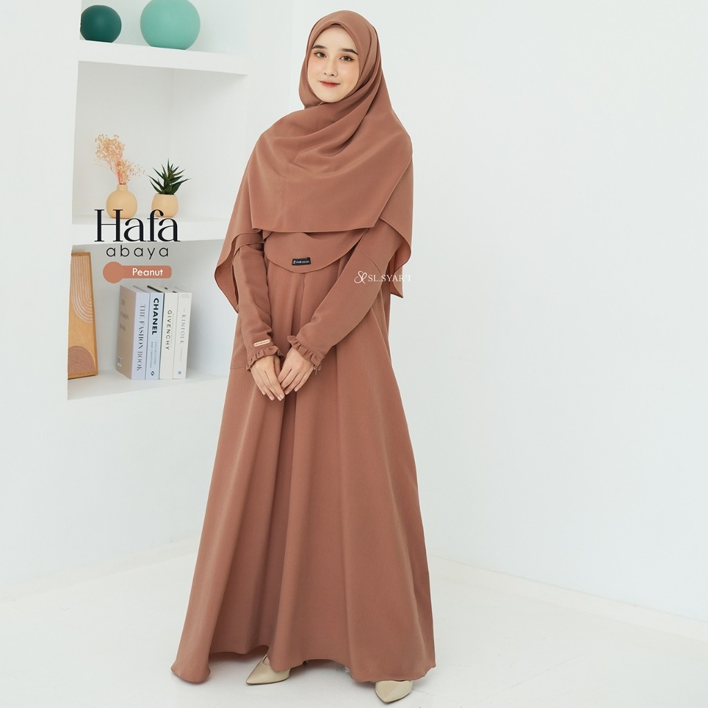 SL SYAR'I - Hafa Abaya SET (ABAYA ONLY / ABAYA + FRENCH KHIMAR / SEGI4 OVAL)