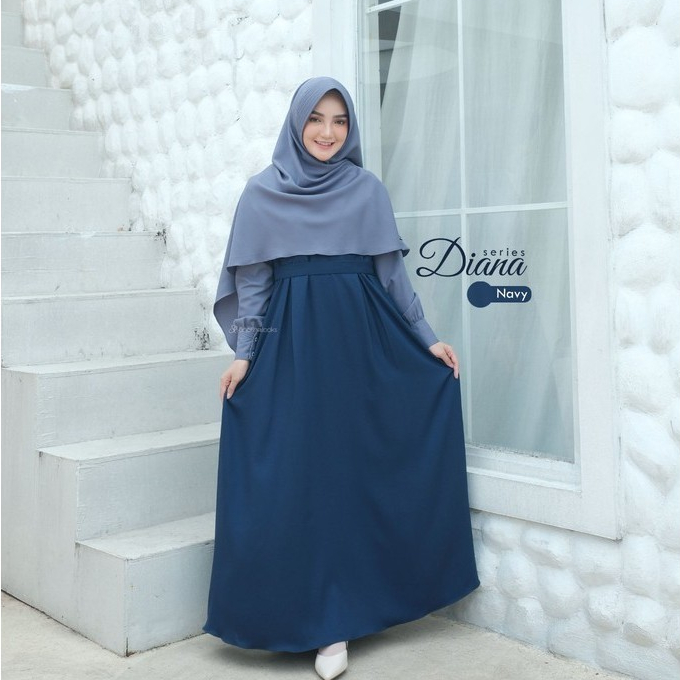 SL SYAR'I - Diana Series gamis Vintage Eropa (SET & Abaya Only)