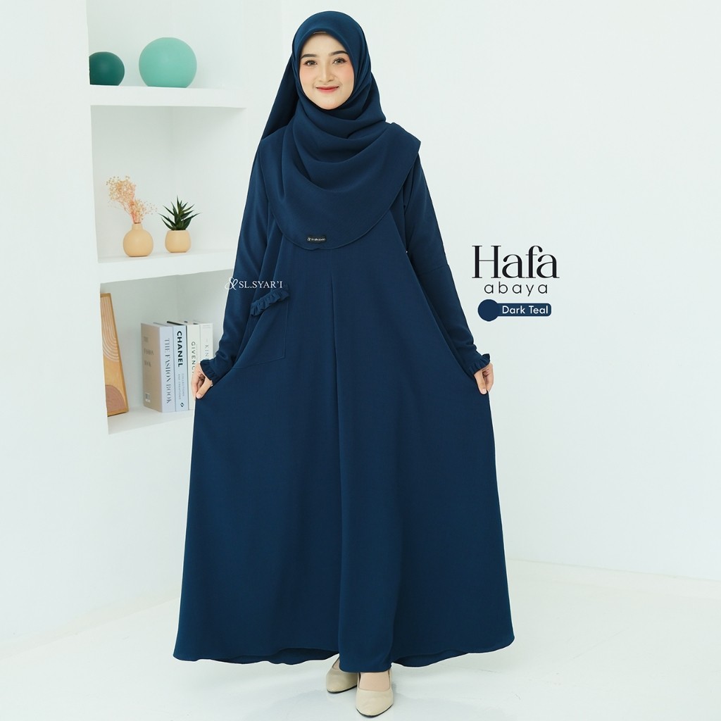 SL SYAR'I - Hafa Abaya SET (ABAYA ONLY / ABAYA + FRENCH KHIMAR / SEGI4 OVAL)
