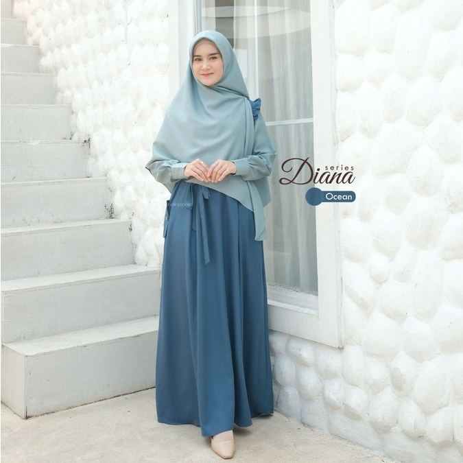 SL SYAR'I - Diana Series gamis Vintage Eropa (SET & Abaya Only)