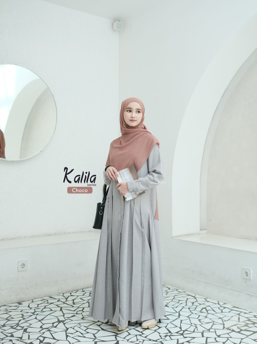 SL SYAR'I - Kalila Abaya  Gamis Dress Daily Umroh cotton lembut (Gamis Only)
