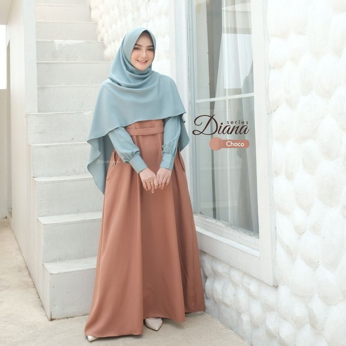SL SYAR'I - Diana Series gamis Vintage Eropa (SET & Abaya Only)