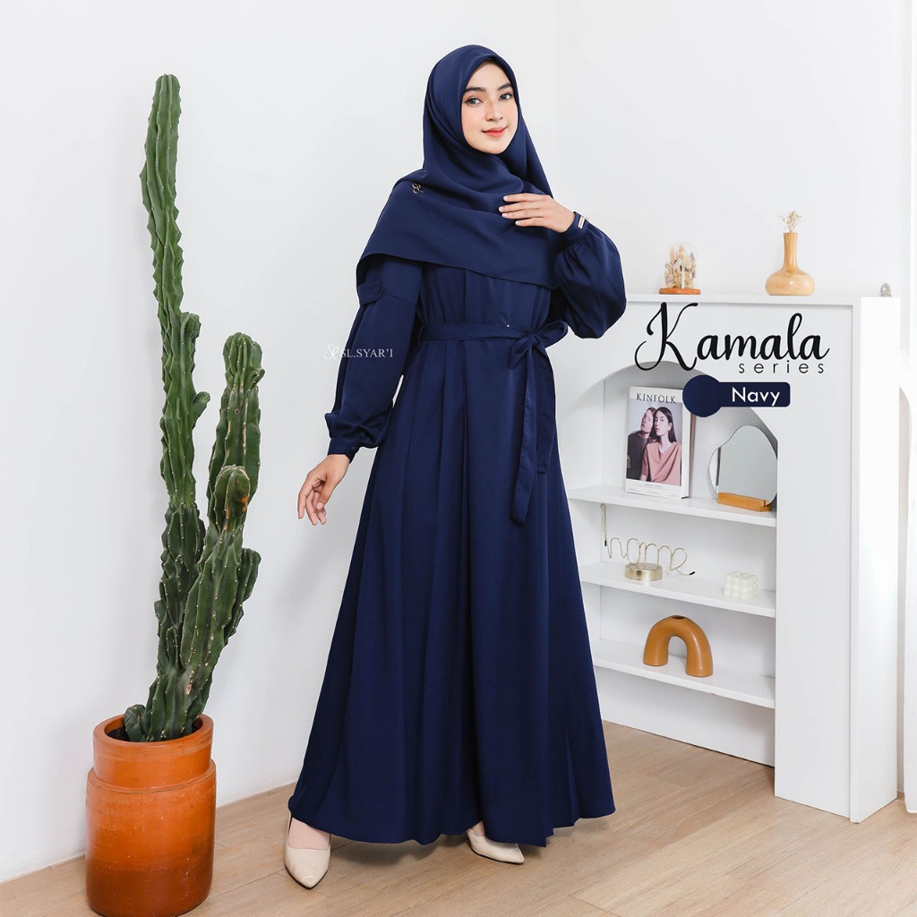 SL SYAR'I - Kamala Series Set (Gamis Only/Gamis + Ped/Segi4)