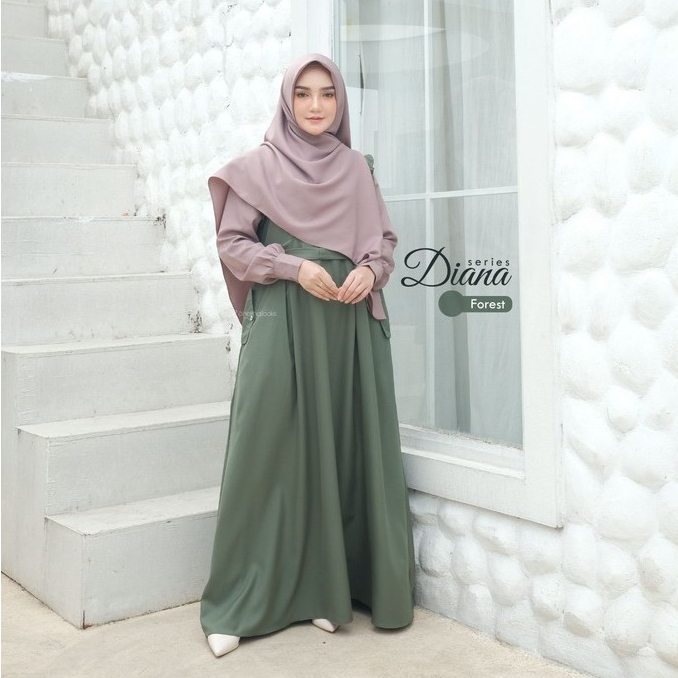 SL SYAR'I - Diana Series gamis Vintage Eropa (SET & Abaya Only)