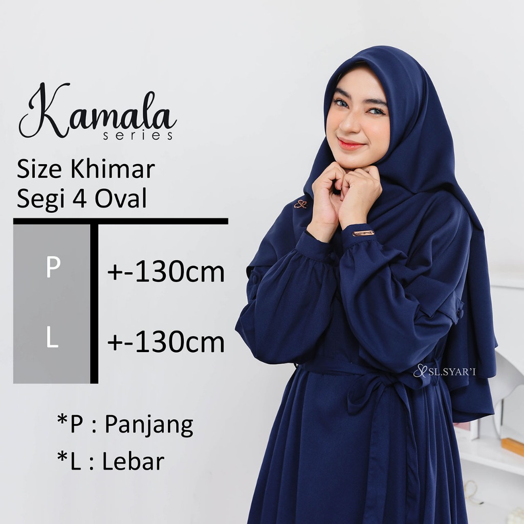 SL SYAR'I - Kamala Series Set (Gamis Only/Gamis + Ped/Segi4)