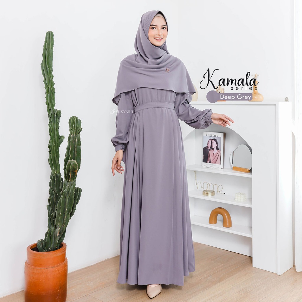 SL SYAR'I - Kamala Series Set (Gamis Only/Gamis + Ped/Segi4)