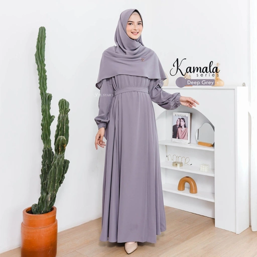 SL SYAR'I - Kamala Series Set (Gamis Only/Gamis + Ped/Segi4)