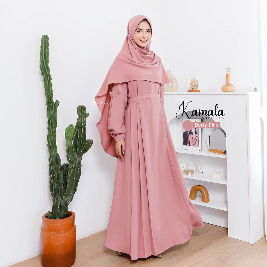 SL SYAR'I - Kamala Series Set (Gamis Only/Gamis + Ped/Segi4)