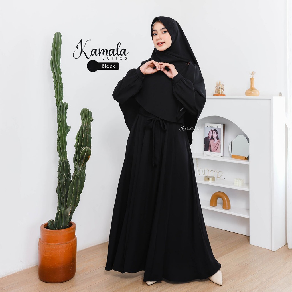 SL SYAR'I - Kamala Series Set (Gamis Only/Gamis + Ped/Segi4)