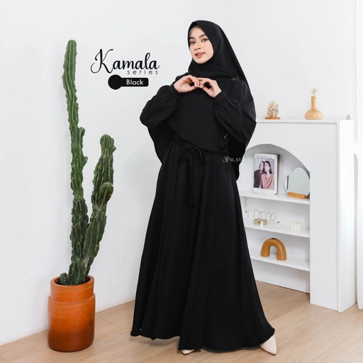 SL SYAR'I - Kamala Series Set (Gamis Only/Gamis + Ped/Segi4)