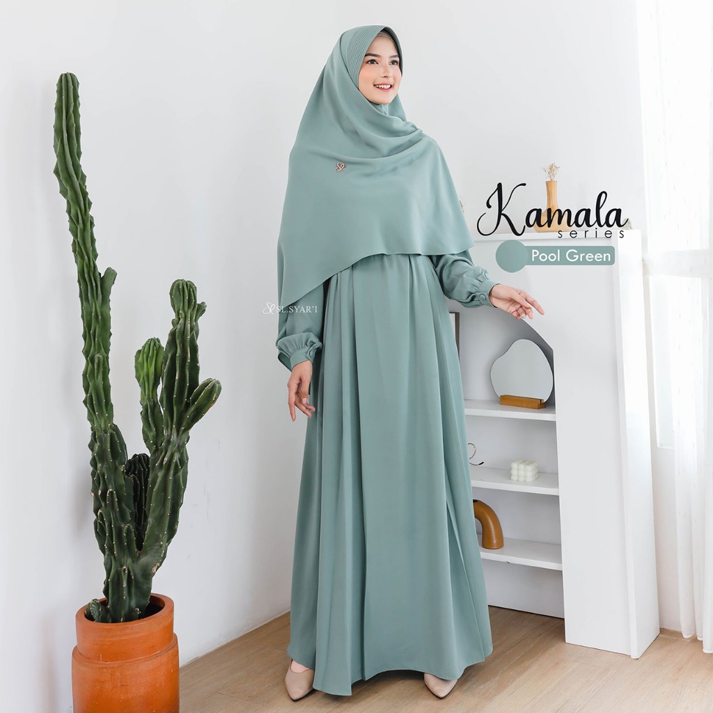 SL SYAR'I - Kamala Series Set (Gamis Only/Gamis + Ped/Segi4)