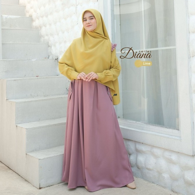 SL SYAR'I - Diana Series gamis Vintage Eropa (SET & Abaya Only)