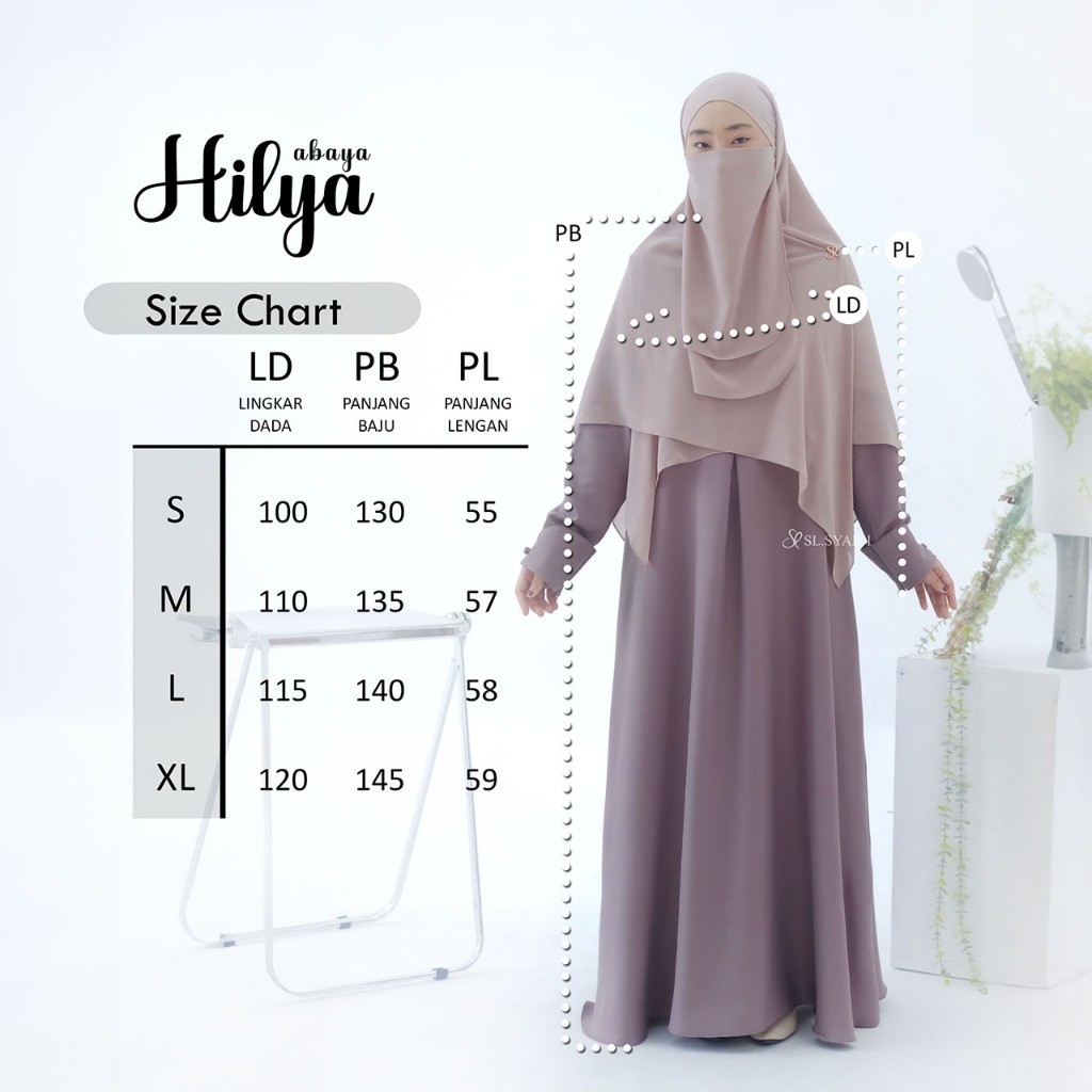 SL Syar'i - Hilya Abaya (Abaya Only)