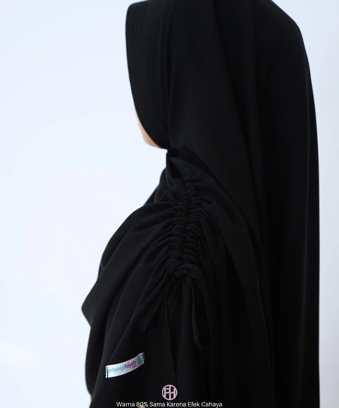 Bergo Zahra Wolfis Jetblack