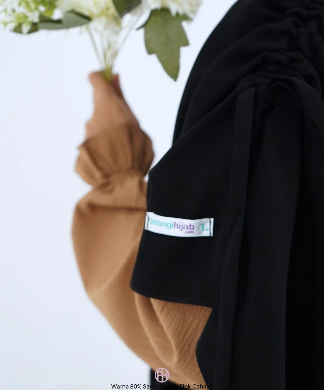 Bergo Zahra Wolfis Jetblack