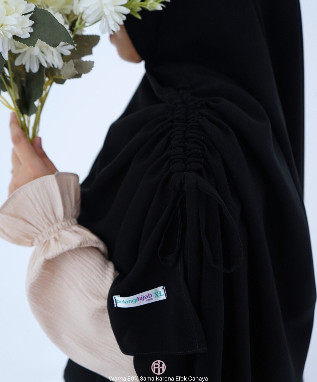 Bergo Zahra Wolfis Jetblack
