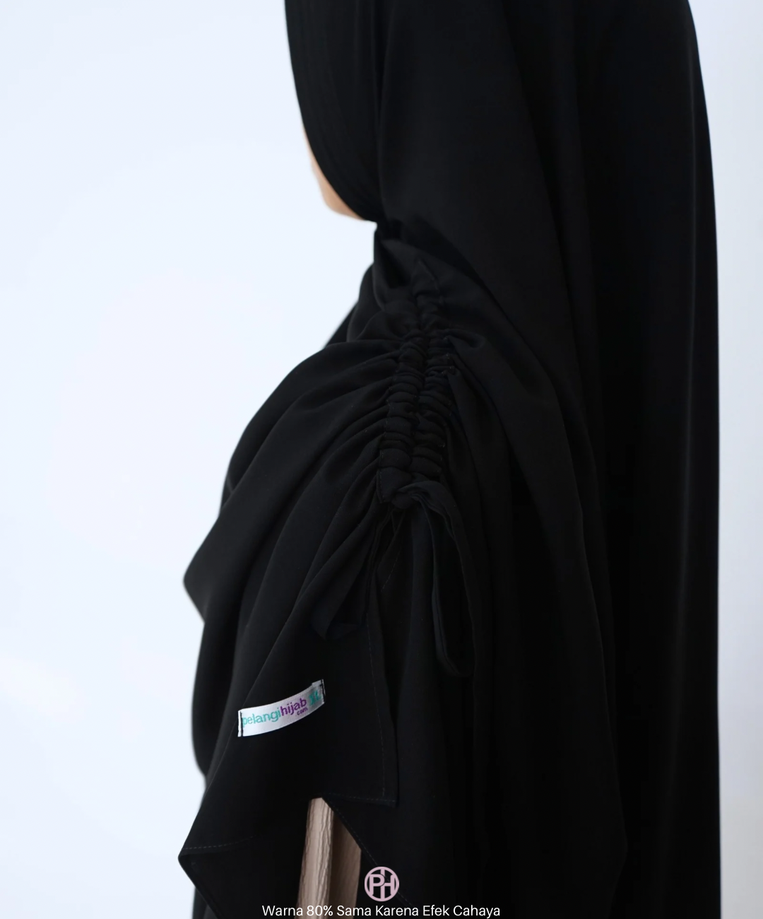 Bergo Zahra Wolfis Jetblack