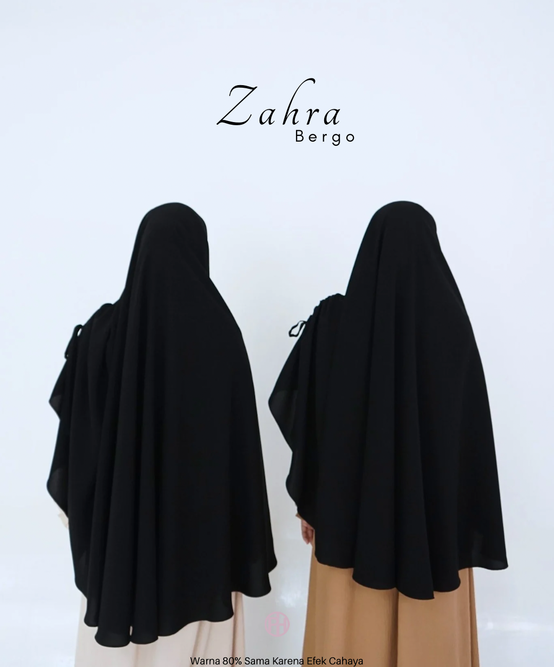 Bergo Zahra Wolfis Jetblack