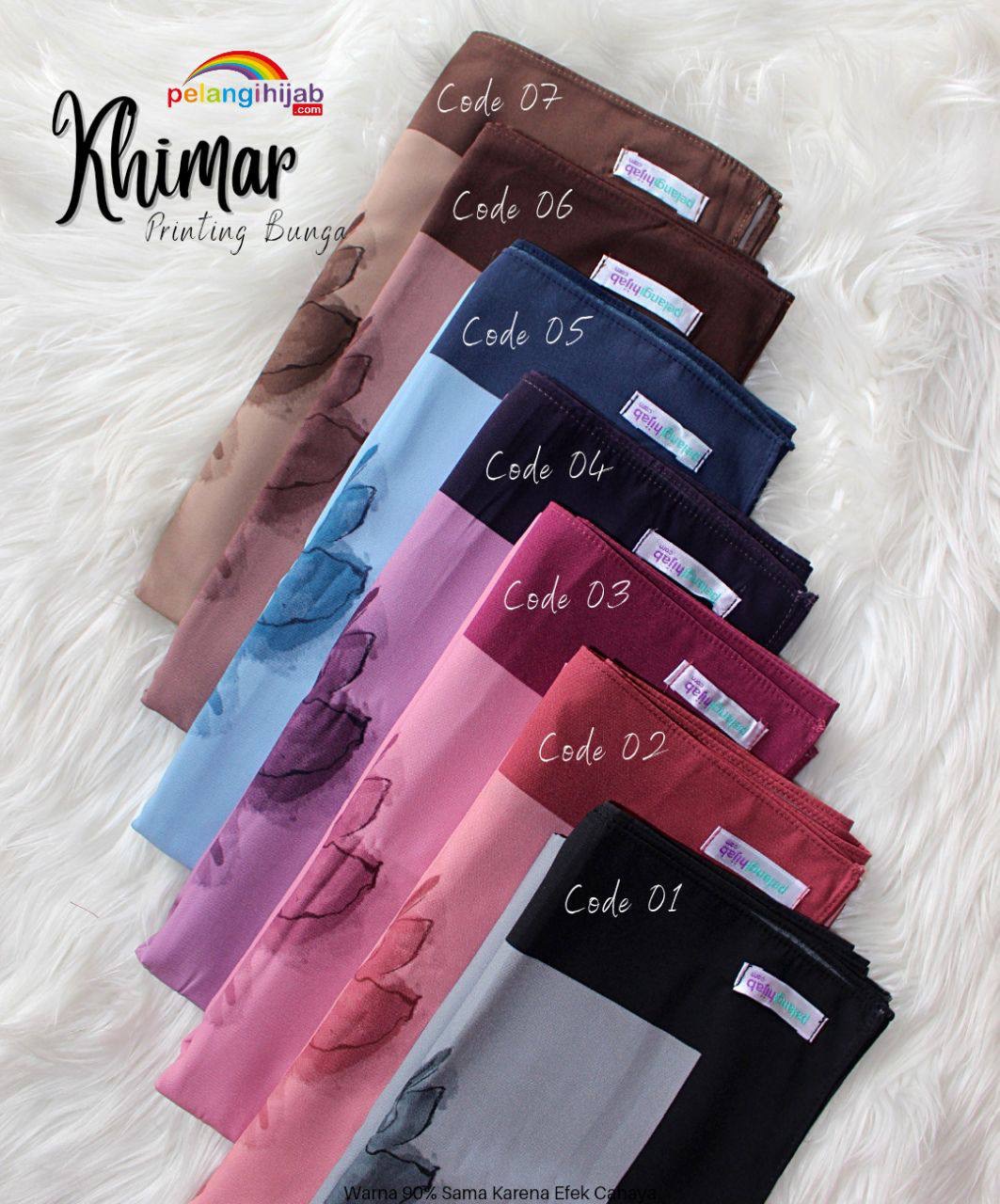 Defect Khimar Printing Bunga