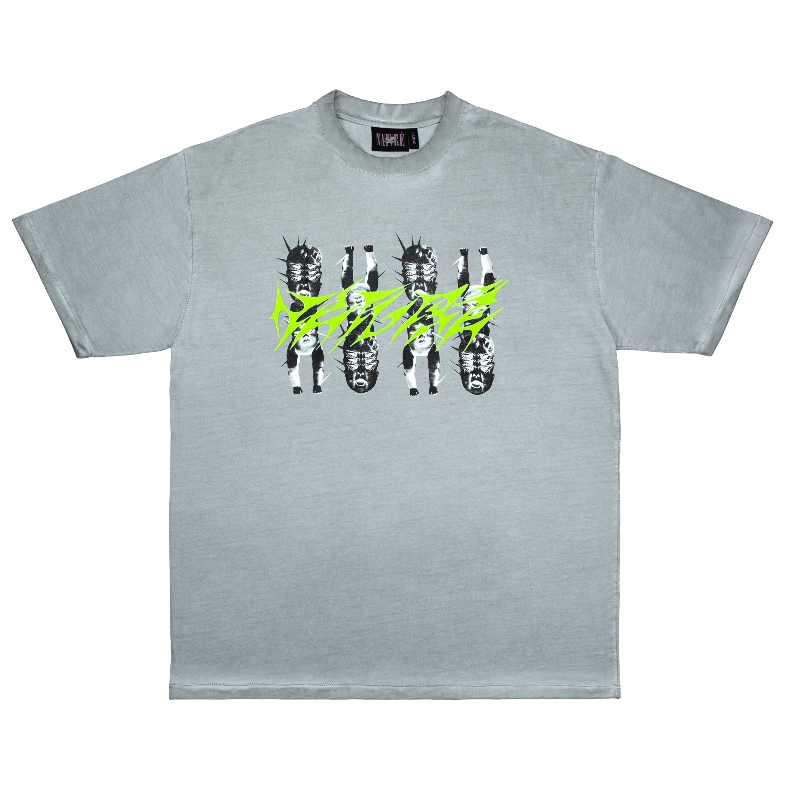 GRIM TOYS T-Shirt [Grey Pigment Dyed]